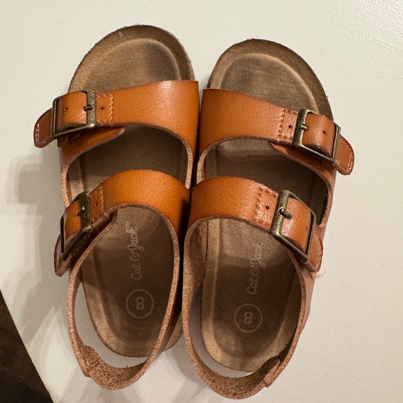 Cat & Jack Other - Cat & Jack Kids Tan Buckle Sandals